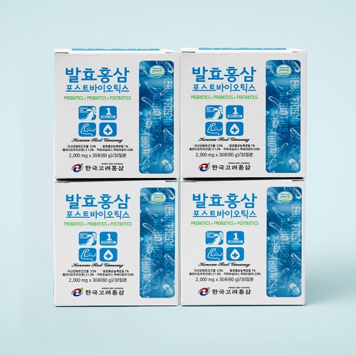 발효홍삼 포스트바이오틱스 스틱 30포X4/총120일분